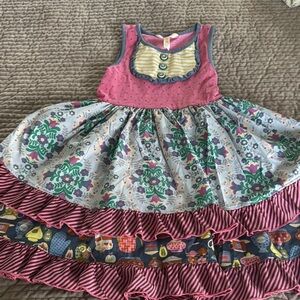 Matilda Jane Kids Dress with Floral Design. Size 6. GUC.